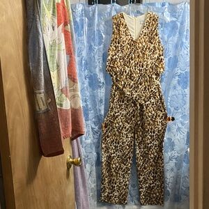 Chico's Animal Print Jumpsuit